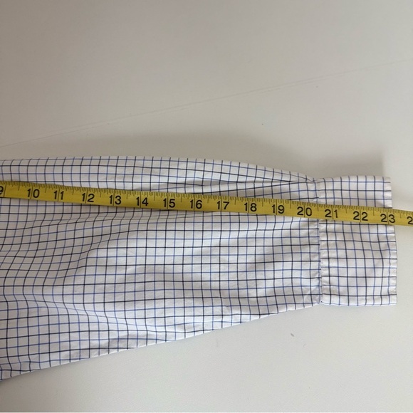 Polo by Ralph Lauren Men's Blue and White Checkered Shirt 100% Cotton - Picture 5 of 8